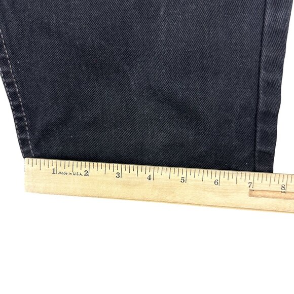 Vintage Levi's 560 Jeans Men 36x30 Black Baggy Denim Loose Fit Tapered Leg - Picture 10 of 15
